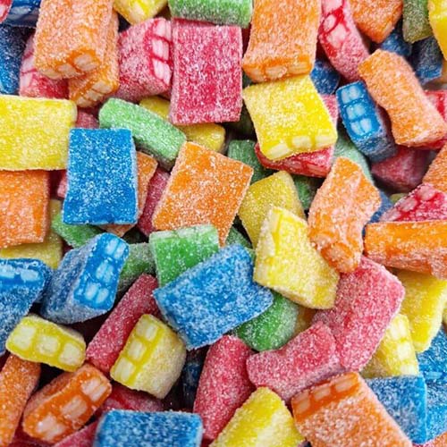 Sour Rainbow Bricks - 1kg